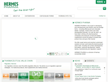 Tablet Screenshot of hermes-pharma.com